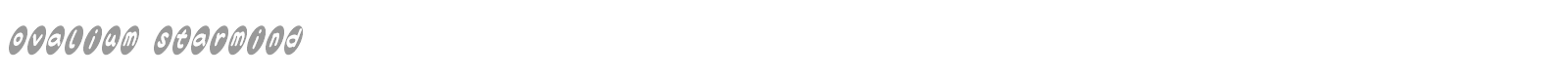 Ovalium Starmind font preview